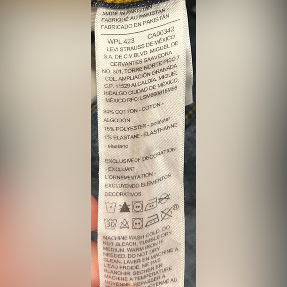 Signature by Levi Strauss & Co Men's Straight Fit Jeans Blue 34W x 30L - Picture 3 of 7